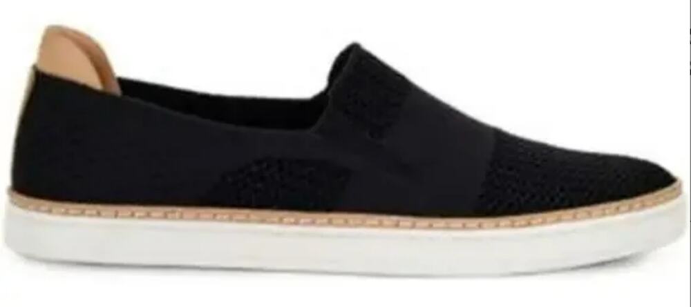 UGG Sammy Knit Sneakers Slip On Hyper Weave Poron Insole Black 7.5